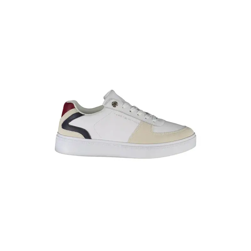 Scarpe Sneakers Donna Bianche con Dettagli a Contrasto Bianco