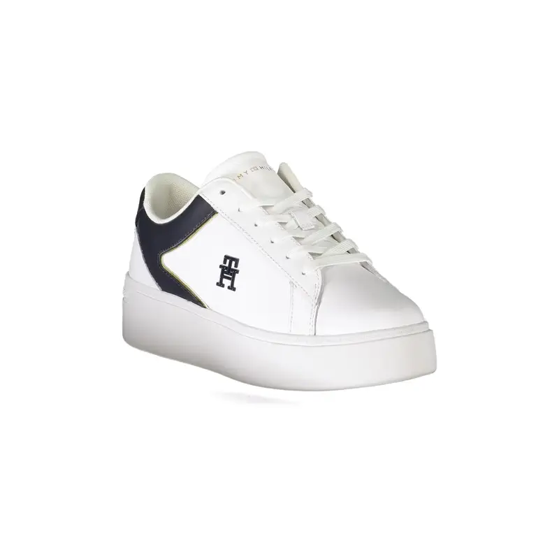 Scarpe Sneakers Donna Bianche con Dettagli a Contrasto Bianco miniatura 2