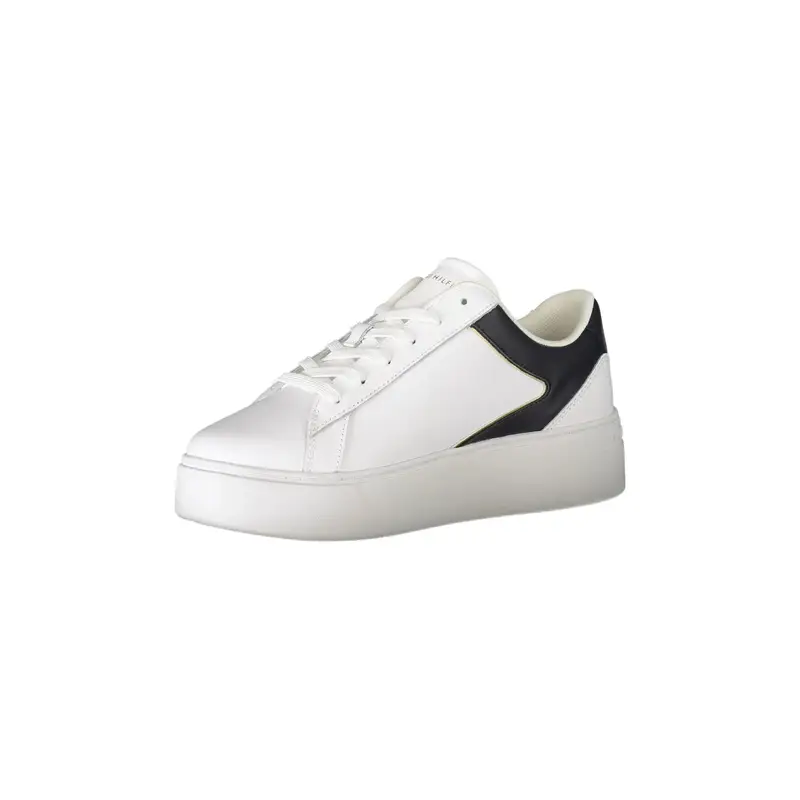 Scarpe Sneakers Donna Bianche con Dettagli a Contrasto Bianco miniatura 3