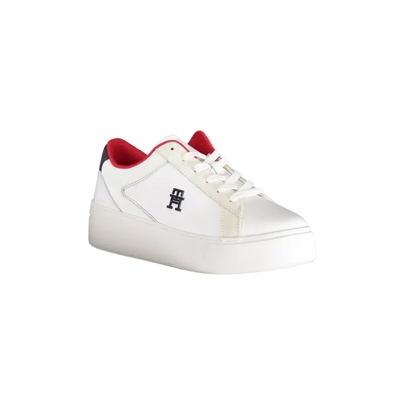 Scarpe Sneakers Donna Bianche con Dettagli a Contrasto Bianco miniatura 2