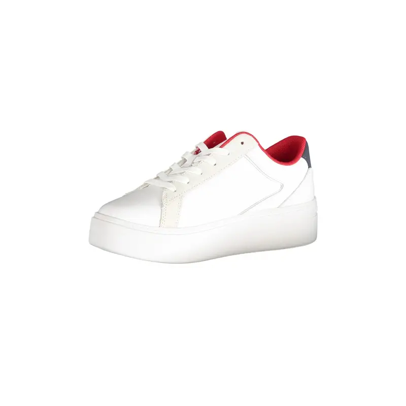 Scarpe Sneakers Donna Bianche con Dettagli a Contrasto Bianco miniatura 3