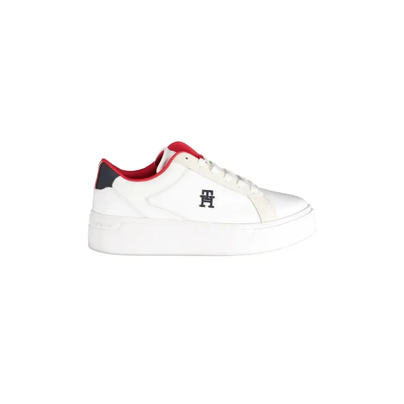 Scarpe Sneakers Donna Bianche con Dettagli a Contrasto Bianco