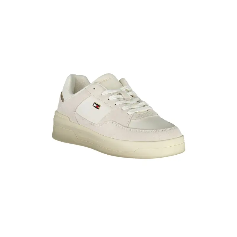Scarpe Sneakers Donna Bianche con Dettagli a Contrasto Bianco miniatura 2