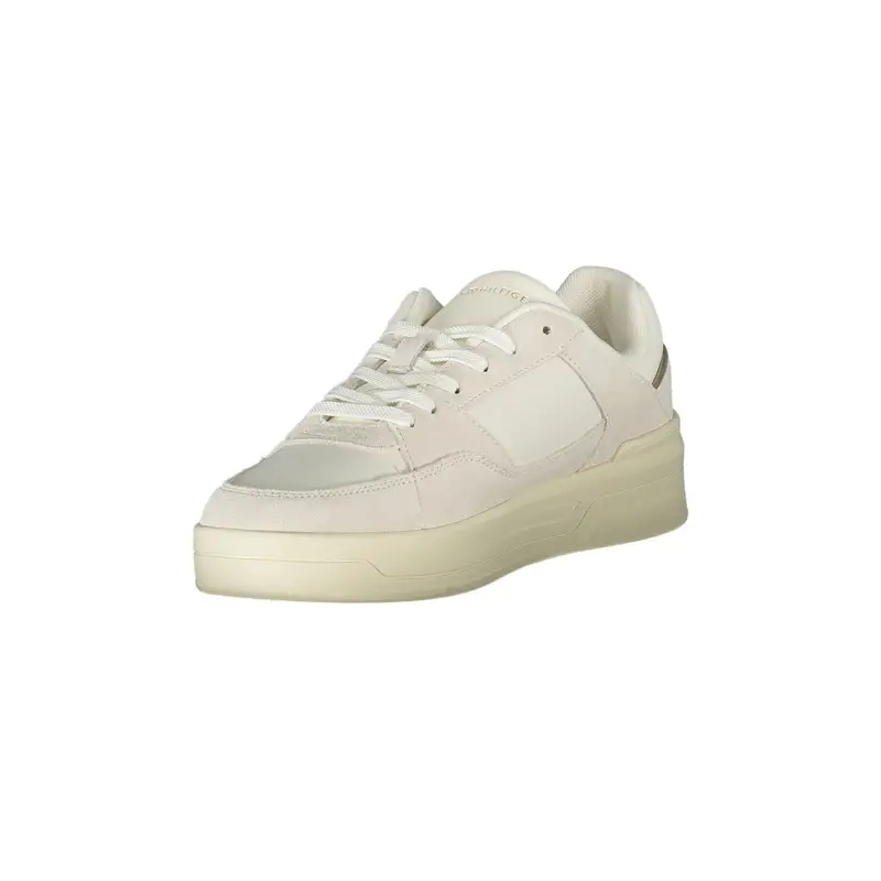 Scarpe Sneakers Donna Bianche con Dettagli a Contrasto Bianco miniatura 3