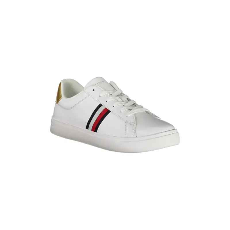 Scarpe Sneakers Donna Bianche con Dettagli Oro e Plantare RemovibileBIANCO Bianco miniatura 2