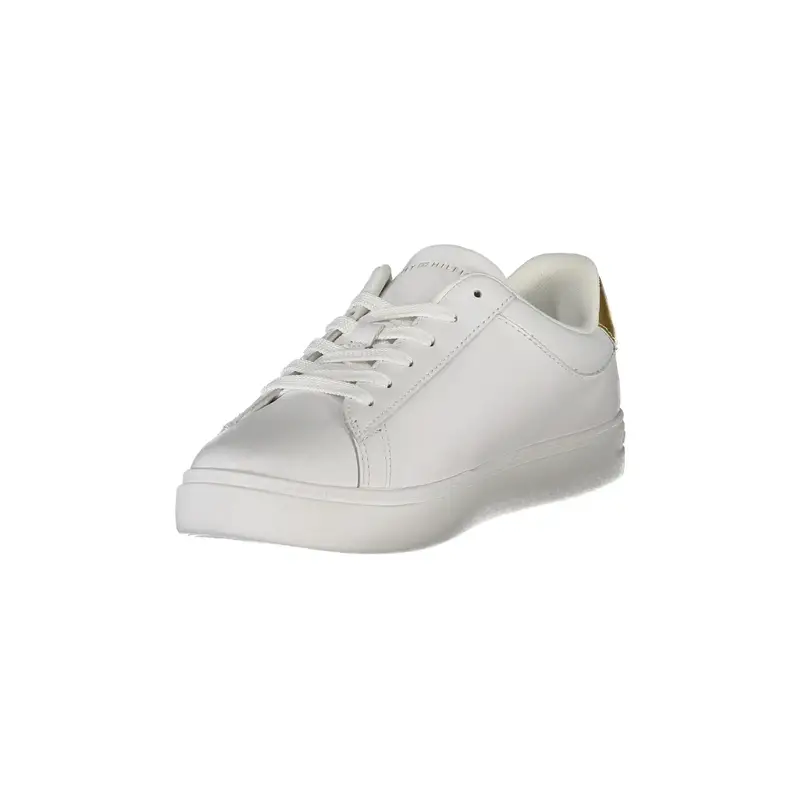 Scarpe Sneakers Donna Bianche con Dettagli Oro e Plantare RemovibileBIANCO Bianco miniatura 3