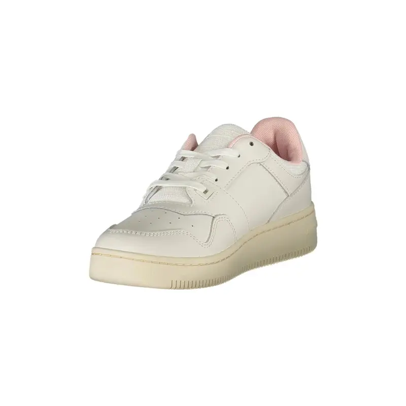 Scarpe Sneakers Donna Bianche con Dettagli Rosa Bianco miniatura 3