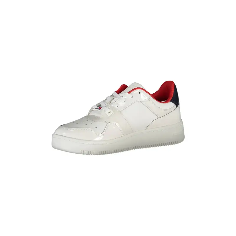 Scarpe Sneakers Donna Bianche con Lacci e Logo Bianco miniatura 2