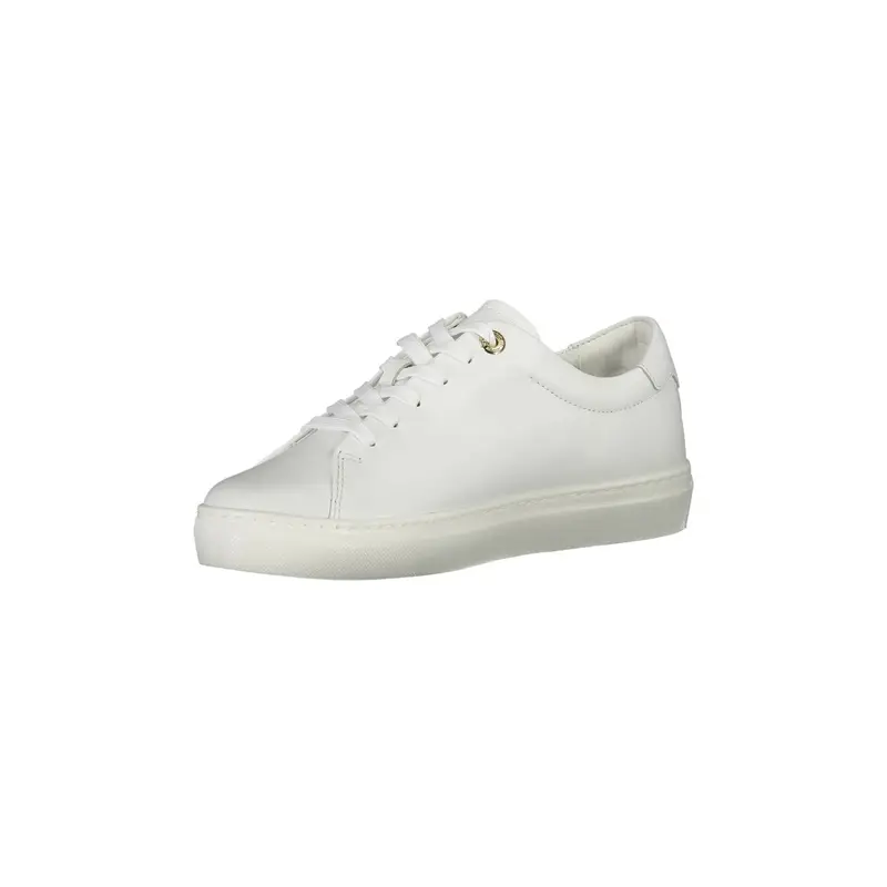 Scarpe Sneakers Donna Bianche con Lacci e Logo Bianco miniatura 3