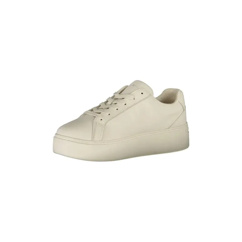 Scarpe Sneakers Donna Bianche con Lacci e Logo Bianco miniatura 3