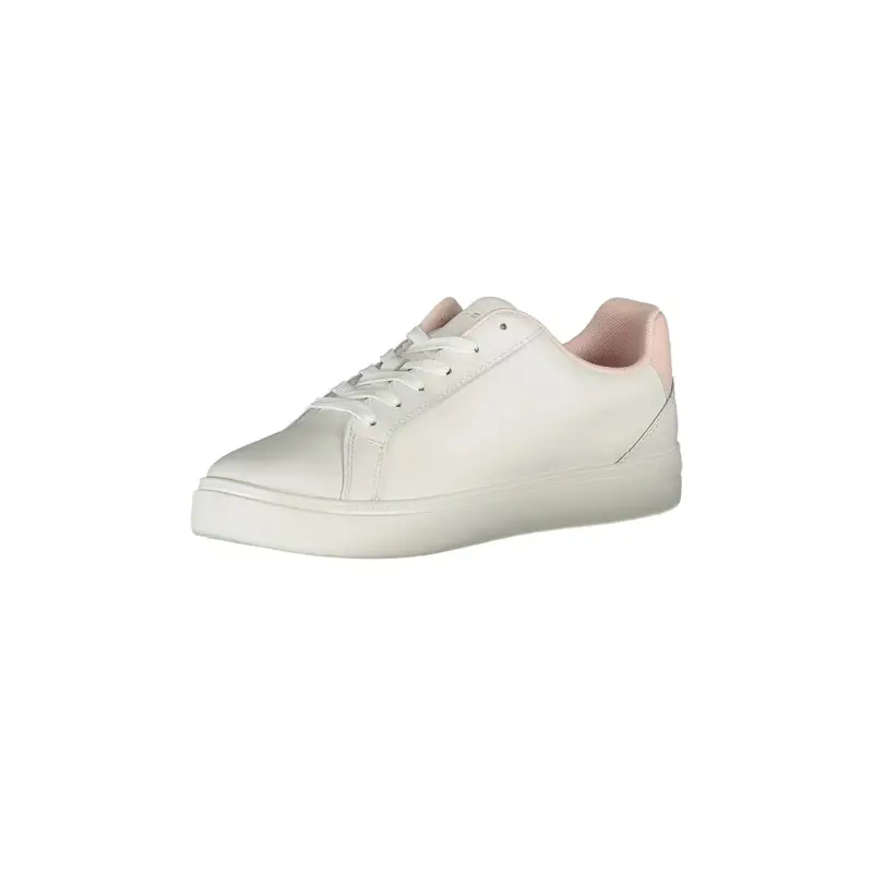 Scarpe Sneakers Donna Bianche con Lacci e Logo Bianco miniatura 3
