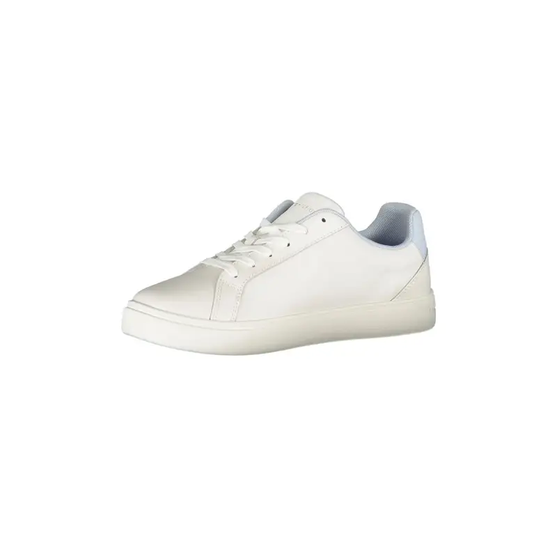 Scarpe Sneakers Donna Bianche con Lacci e Logo Bianco miniatura 3