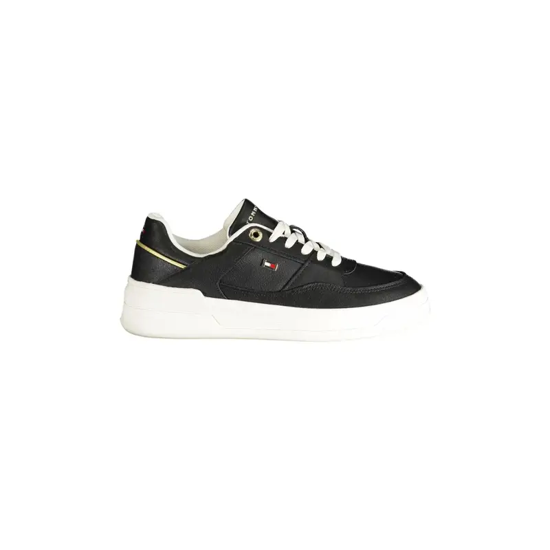 Scarpe Sneakers Donna Nere con Dettagli a Contrasto Nero