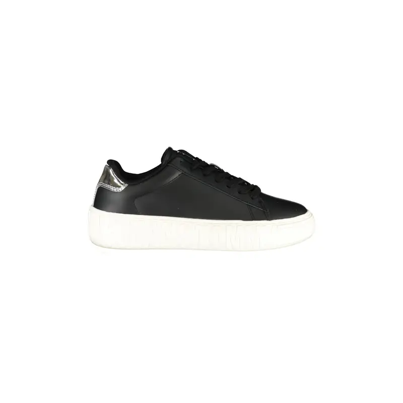 Scarpe Sneakers Donna Nere con Dettagli Logo Nero
