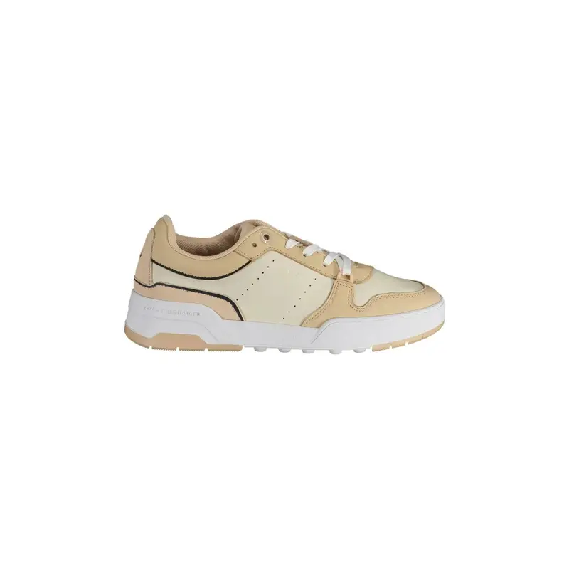 Scarpe Sneakers Donna Neutro con Lacci e Logo Beige