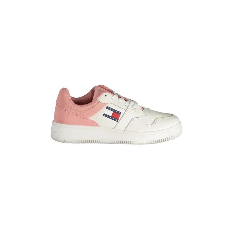 Scarpe Sneakers Donna Rosa con Dettagli a Contrasto e Logo