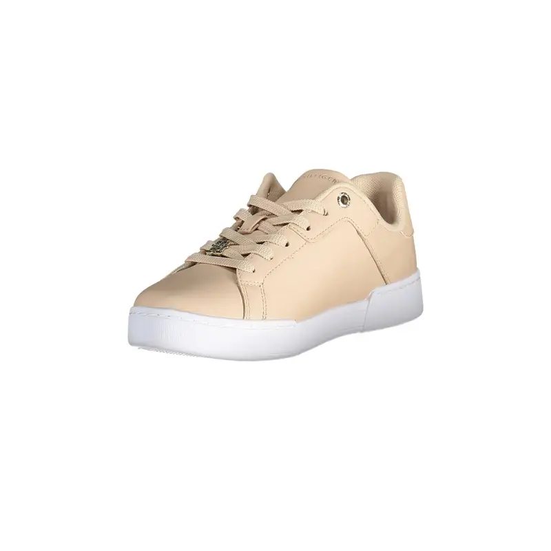 Scarpe Sneakers Donna Rosa con Lacci e Logo miniatura 3