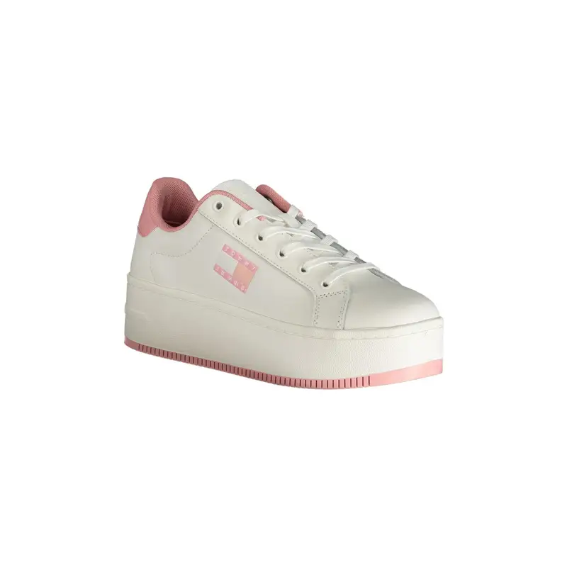 Scarpe Sneakers Donna Rosa con Zeppa 5 cm miniatura 2