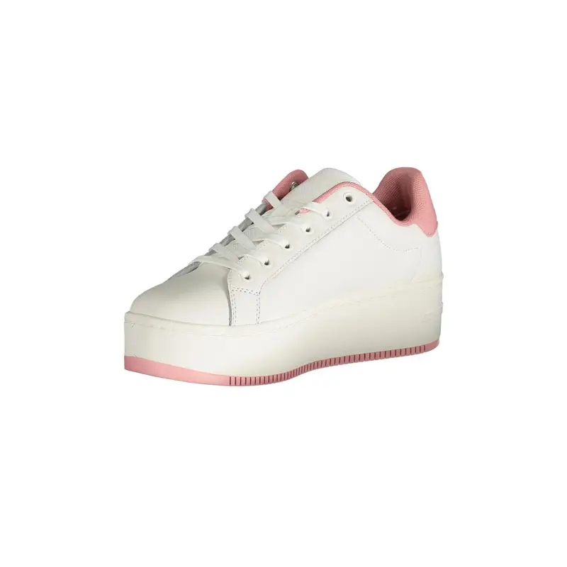 Scarpe Sneakers Donna Rosa con Zeppa 5 cm miniatura 3