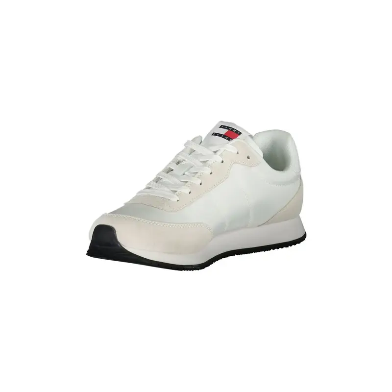 Scarpe Sneakers Uomo Bianche con Dettagli a Contrasto Bianco miniatura 3