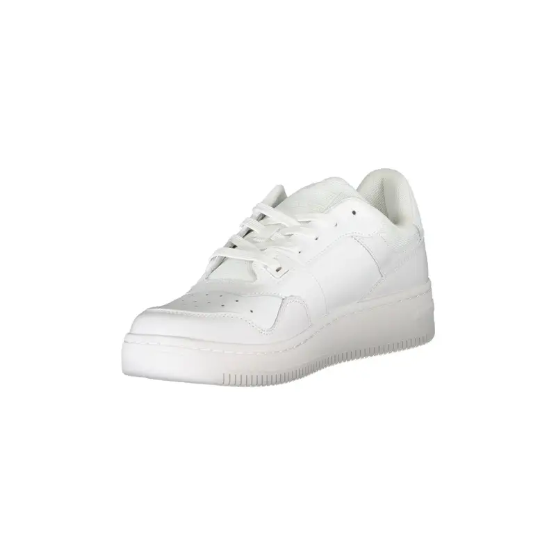 Scarpe Sneakers Uomo Bianche con Dettagli a Contrasto Bianco miniatura 3
