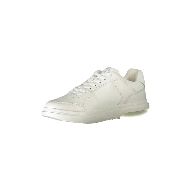 Scarpe Sneakers Uomo Bianche con Dettagli a Contrasto Bianco miniatura 3