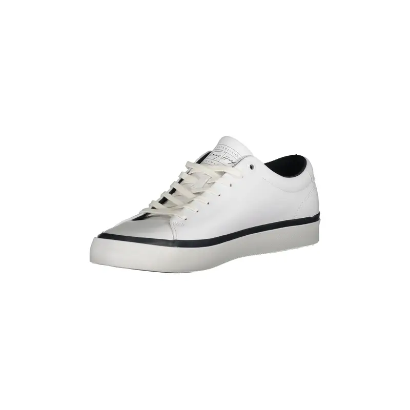 Scarpe Sneakers Uomo Bianche con Dettagli a Contrasto Bianco miniatura 3