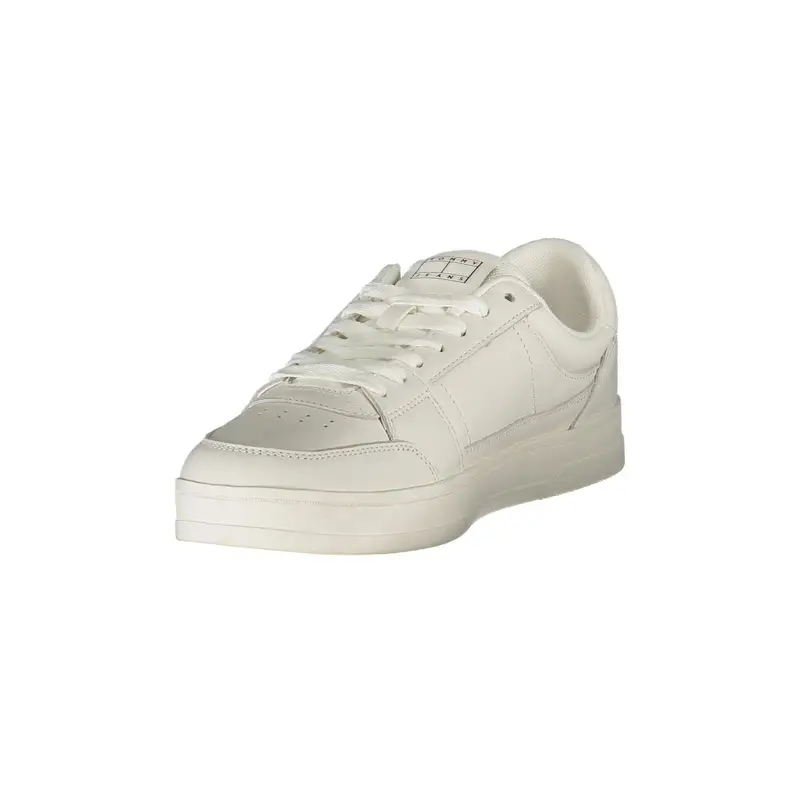 Scarpe Sneakers Uomo Bianche con Dettagli in Tinta e Plantare Removibile Bianco miniatura 3