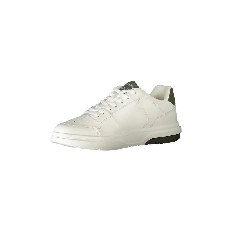 Scarpe Sneakers Uomo Bianche con Dettagli Verdi Bianco miniatura 3