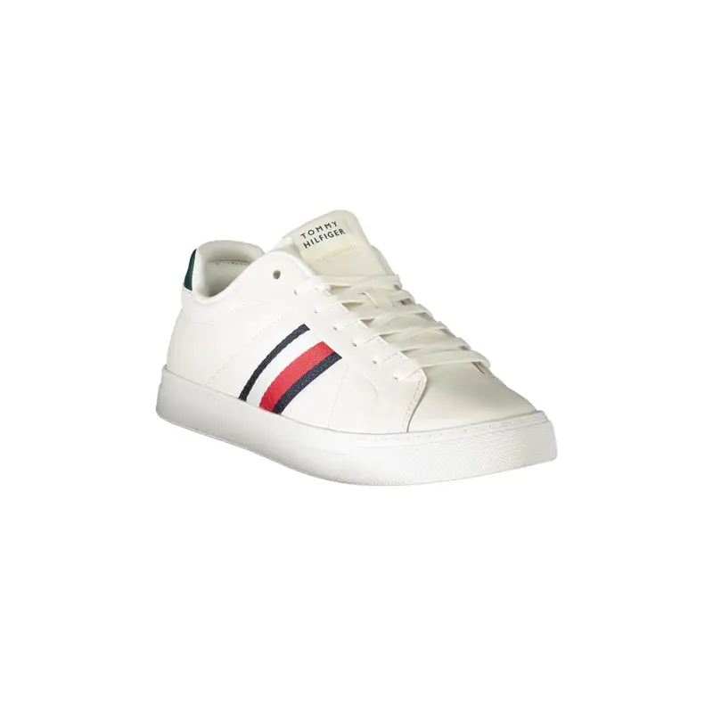 Scarpe Sneakers Uomo Bianche con Dettagli Verdi Bianco miniatura 2