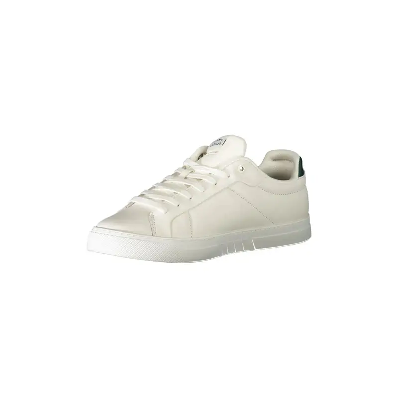 Scarpe Sneakers Uomo Bianche con Dettagli Verdi Bianco miniatura 3