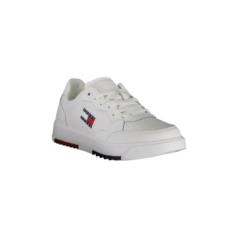 Scarpe Sneakers Uomo Bianche con Logo Stampato Bianco miniatura 2
