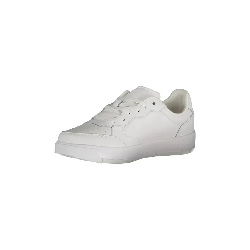 Scarpe Sneakers Uomo Bianche con Logo Stampato Bianco miniatura 3