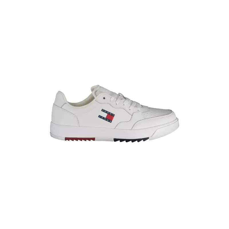 Scarpe Sneakers Uomo Bianche con Logo Stampato Bianco