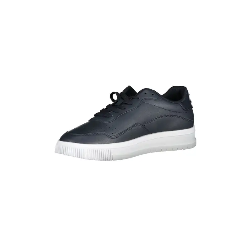 Scarpe Sneakers Uomo Blu con Dettagli a Contrasto e Ricamo miniatura 3
