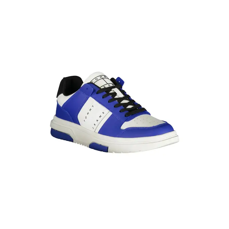 Scarpe Sneakers Uomo Blu con Dettagli a Contrasto miniatura 2