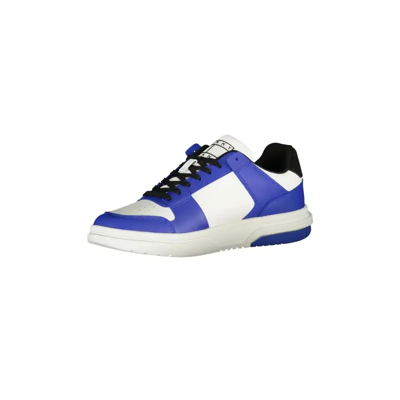 Scarpe Sneakers Uomo Blu con Dettagli a Contrasto miniatura 3