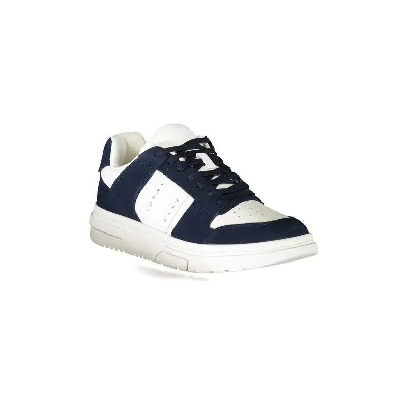 Scarpe Sneakers Uomo Blu con Dettagli a Contrasto miniatura 2