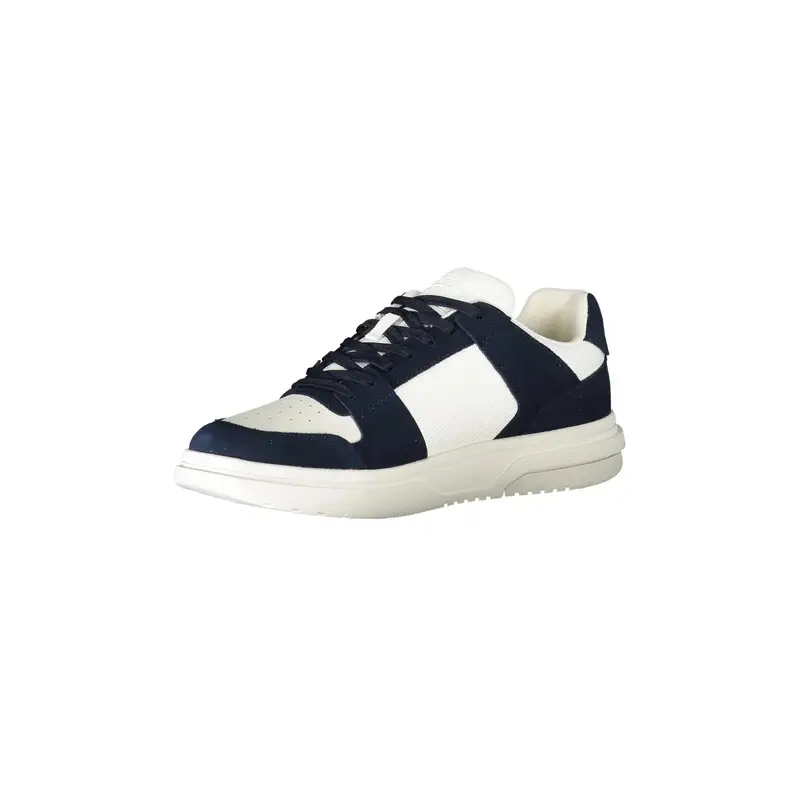 Scarpe Sneakers Uomo Blu con Dettagli a Contrasto miniatura 3
