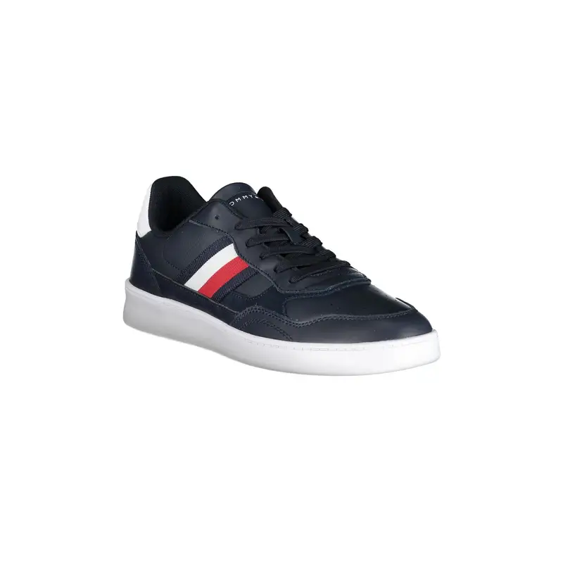 Scarpe Sneakers Uomo Blu con Dettagli a Contrasto miniatura 2