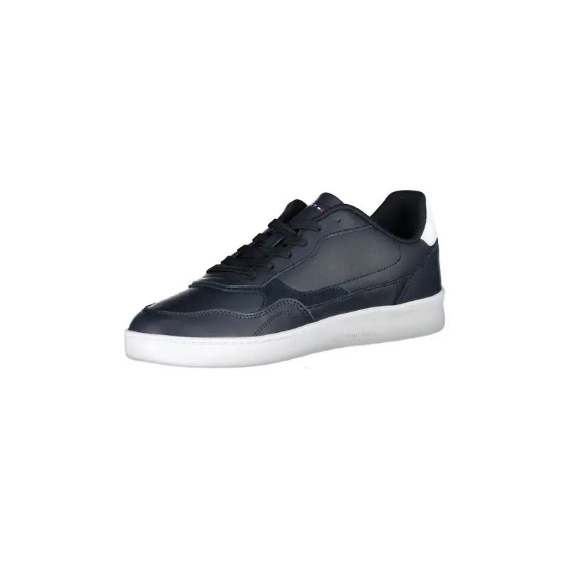 Scarpe Sneakers Uomo Blu con Dettagli a Contrasto miniatura 3