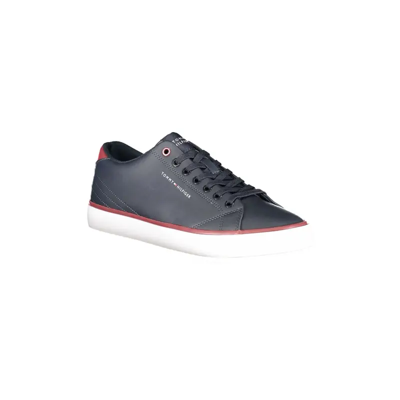Scarpe Sneakers Uomo Blu con Dettagli a Contrasto miniatura 2