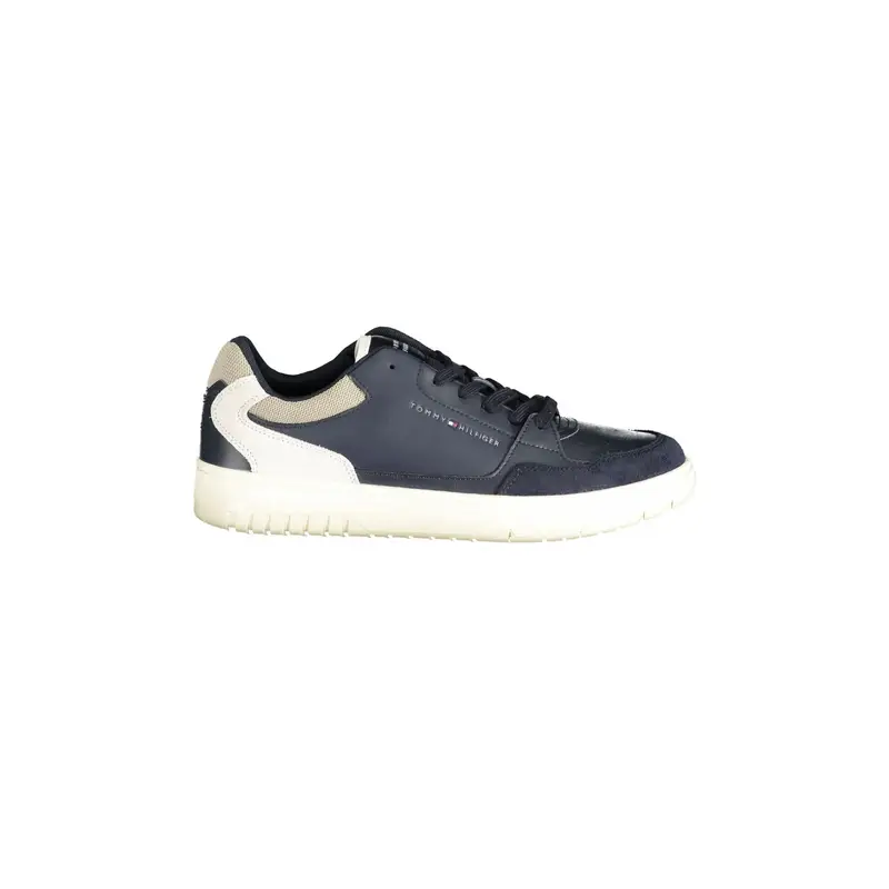 Scarpe Sneakers Uomo Blu con Dettagli a Contrasto