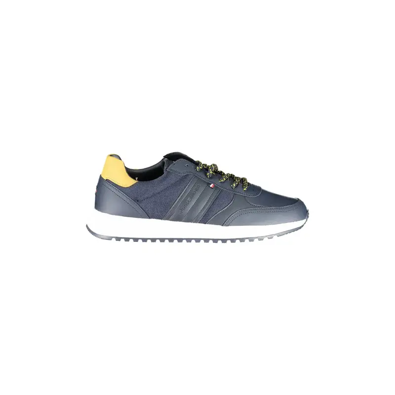 Scarpe Sneakers Uomo Blu con Lacci e Logo