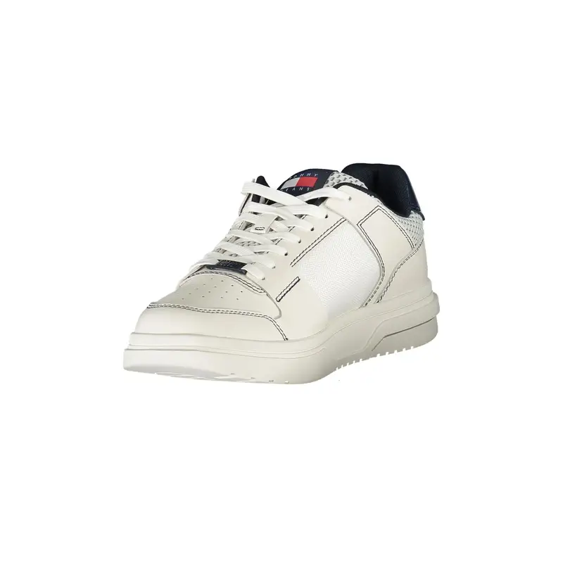 Scarpe Sneakers Uomo Blu con Ricamo, Applicazione e Plantare Removibile miniatura 3