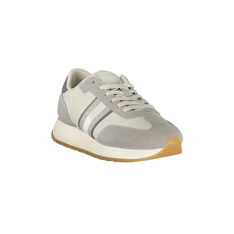Scarpe Sneakers Uomo Grigie con Dettagli a Contrasto Grigio miniatura 2