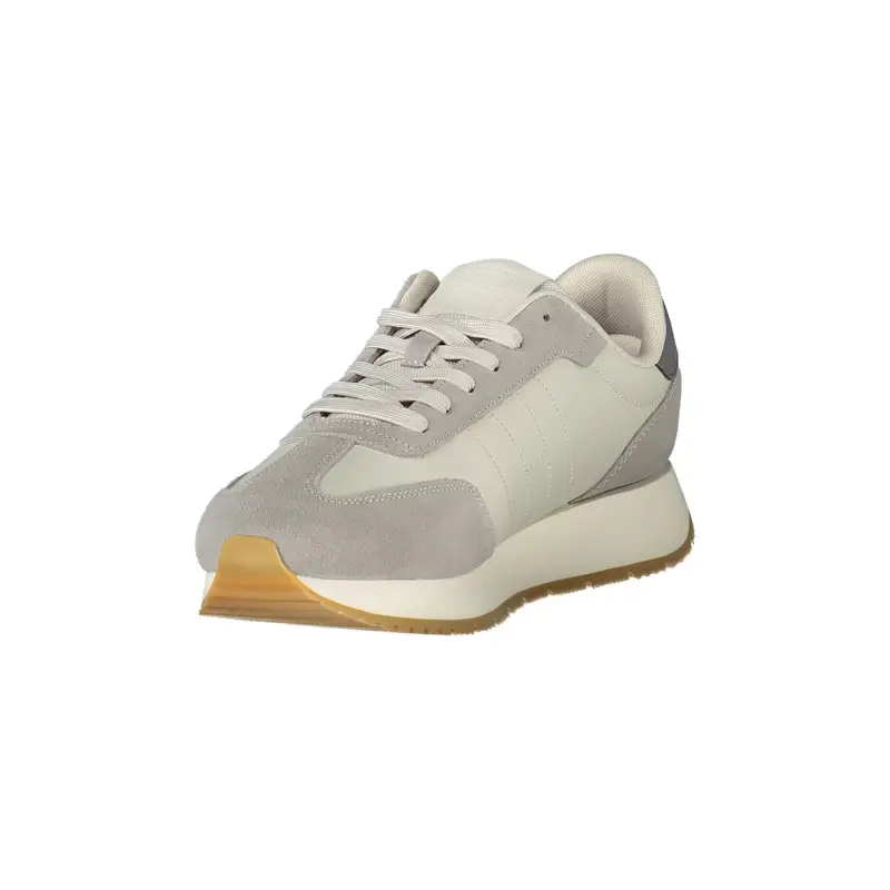 Scarpe Sneakers Uomo Grigie con Dettagli a Contrasto Grigio miniatura 3