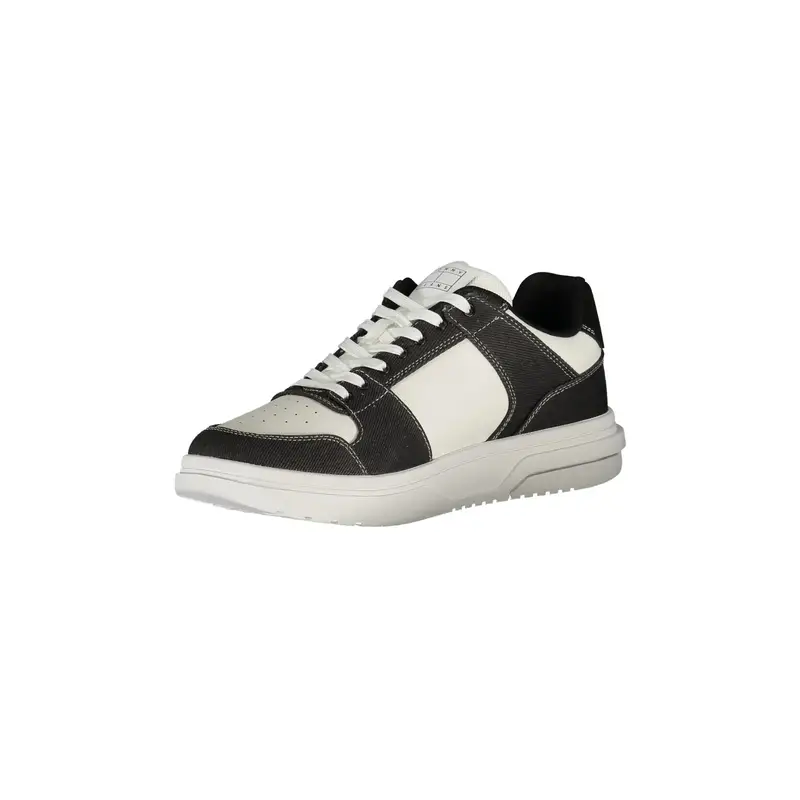 Scarpe Sneakers Uomo Nere con Dettagli a Contrasto Nero miniatura 3