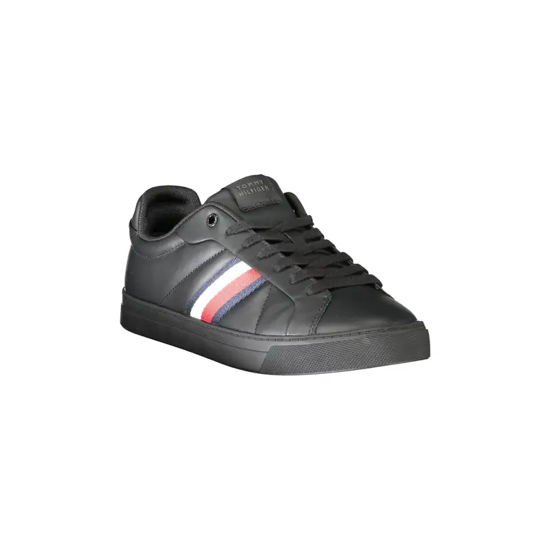 Scarpe Sneakers Uomo Nere con Dettagli a Contrasto Nero miniatura 2