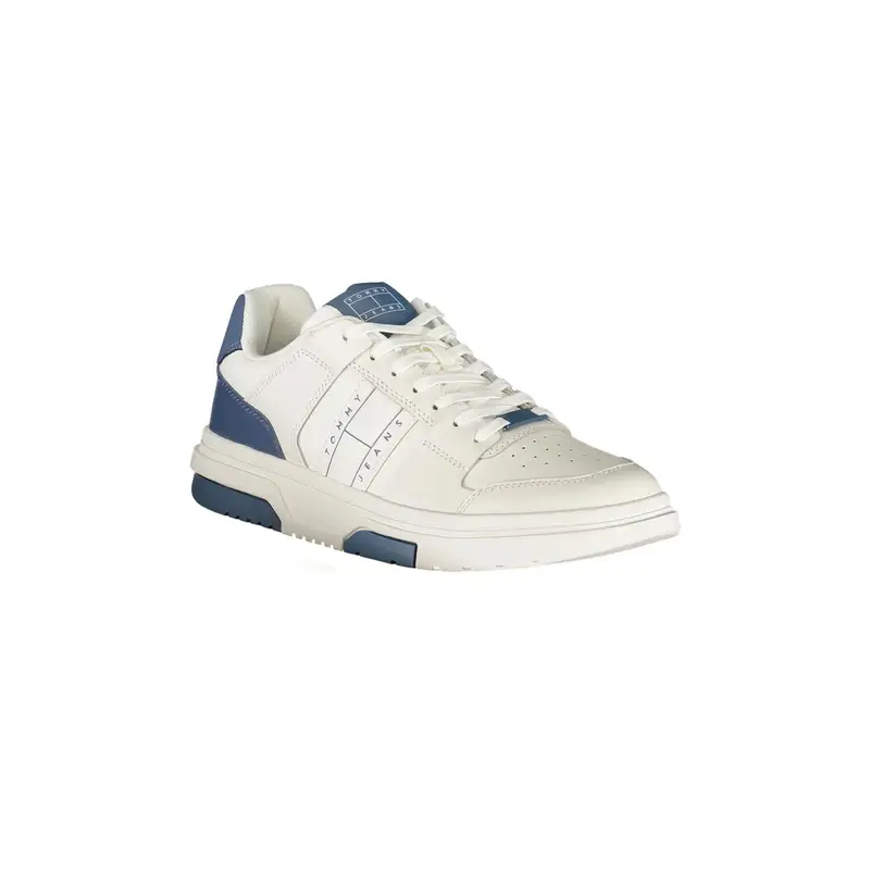 Scarpe Sneakers Uomo Rosse con Dettagli a Contrasto e Plantare Removibile Bianco miniatura 2